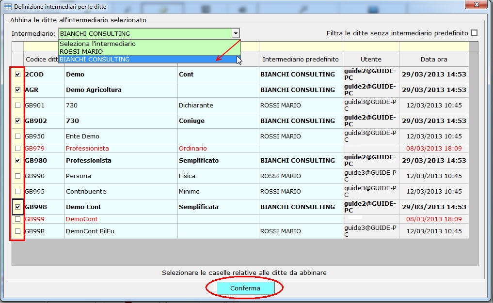 Aggiornamento Gestione Intermediari