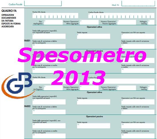 Spesometro 2013: Rilascio Applicazione