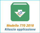 Modello 770 2018: rilascio applicazione