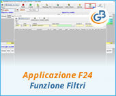 Applicazione F24: funzione Filtri