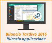 Bilancio Tardivo 2016 con tassonomia 2018: rilascio applicazione