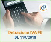 Detrazione IVA fattura elettronica: DL 119/2018