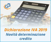 Dichiarazione IVA 2019: novità per la determinazione del credito