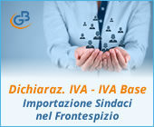 Dichiarazione IVA e IVA Base 2019: importazione Sindaci nel Frontespizio