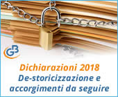 Dichiarazioni 2018: De-storicizzazione e accorgimenti da seguire