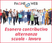 Paghe GB Web 2017: esonero contributivo alternanza scuola – lavoro