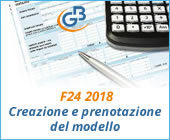 F24 2018: creazione e prenotazione del modello