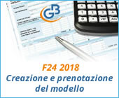 F24 2018: Creazione e prenotazione del modello