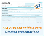 F24 2019 con saldo a zero: ravvedimento per omessa presentazione