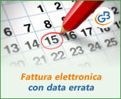 Fattura elettronica con data errata: caso pratico