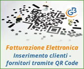 Fatturazione Elettronica: inserimento clienti – fornitori tramite QR Code