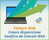 Fatture Web: creare una disposizione di bonifico da Console Web