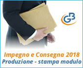 Impegno e Consegna 2018: produzione e stampa modulo