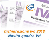 Dichiarazione Iva 2018: novità per il quadro VH