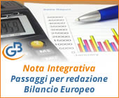 Nota Integrativa 2018: passaggi per redazione Bilancio Europeo