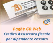 Paghe 2019: Credito Assistenza fiscale per dipendente cessato