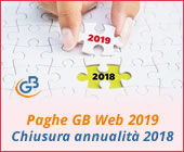 Paghe GB Web 2019: Chiusura annualità 2018