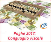 Paghe GB Web 2017: Conguaglio Fiscale