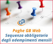 Paghe GB Web 2018: Sequenza obbligatoria degli adempimenti mensili