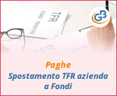 Paghe 2019: spostamento TFR azienda a Fondi