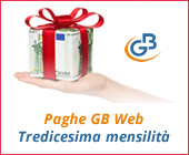 Paghe GB Web 2018: Tredicesima mensilità