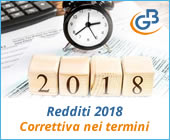 Redditi 2018: Correttiva nei termini