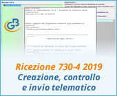 Ricezione 730-4 2019: creazione, controllo e invio telematico