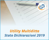 Utility Multiditta: Stato delle Dichiarazioni 2019