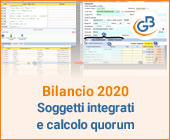 Bilancio 2020: tabelle con soggetti integrati all’anagrafica e calcolo quorum