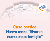 Caso pratico: Nuovo menù “Risorsa nuovo stato famiglia”