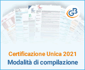 Certificazione Unica 2021: Modalità di compilazione