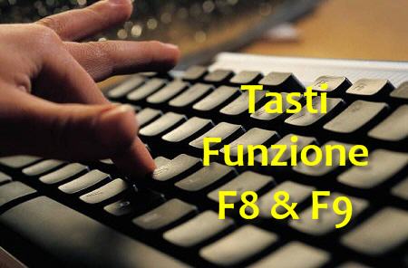 Tasti funzioni F8/F9: in prima nota eliminano l’utilizzo del mouse