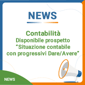 Contabilità: disponibile il prospetto “Situazione contabile con progressivi Dare/Avere”