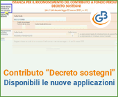 Contributo “Decreto sostegni” disponibili le nuove applicazioni