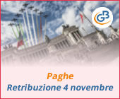 Paghe GB Web: retribuzione festività 4 novembre 2019