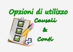 “Opzioni di utilizzo” in Prima Nota: Causali e Conti