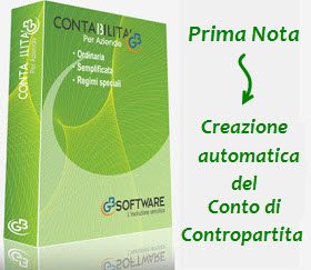 Creazione del CONTO di contropartita in fase di registrazione