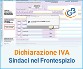 Dichiarazione IVA: importazione sindaci nel Frontespizio