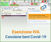 Esenzione Iva per cessioni di beni legati all’emergenza sanitaria Covid-19