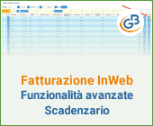 Fatturazione InWeb: Funzionalità avanzate Scadenzario