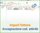 Importazione fatture elettroniche: assegnazione del codice attività