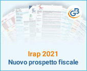 Irap 2021: nuovo prospetto fiscale