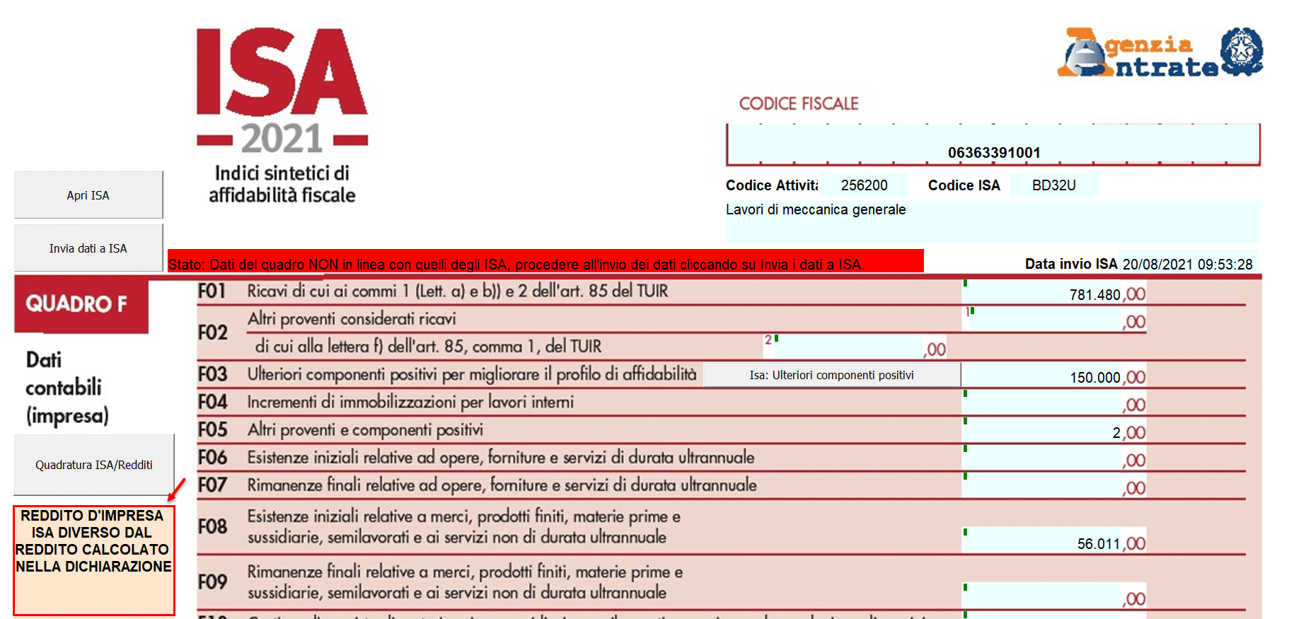 Isa 2021 Verifica Quadratura INTEGRATO GB