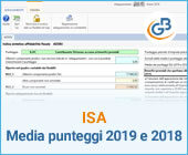 ISA: media dei punteggi 2019 e 2018