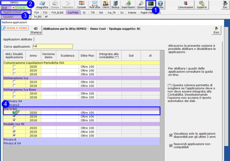 Modello IVA 74-bis 2020: Disponibile Applicazione - INTEGRATO GB