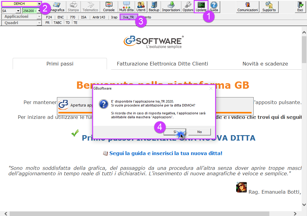 Modello IVA TR 2020: disponibile applicazione - Abilitazione IVA TR