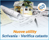 Nuove utility: Scrivania del professionista e Verifica catasto