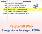 Paghe GB Web 2020: Caso pratico – Erogazione Assegno FSBA COVID-19