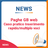 Paghe GB web: Caso pratico Inserimento rapido/multiplo voci