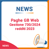 Paghe GB Web: Gestione 730/2024 redditi 2023